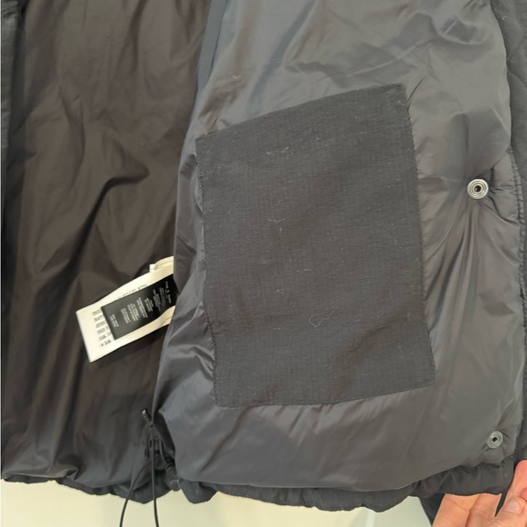 rag and bone Black and tan suede Puffer Jacket - Picture 3 of 7